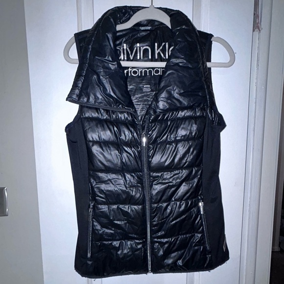 VNTG  Y2K CALVIN KLEIN Performance Quick Dry Quilted Puffer Vest S - Picture 1 of 10